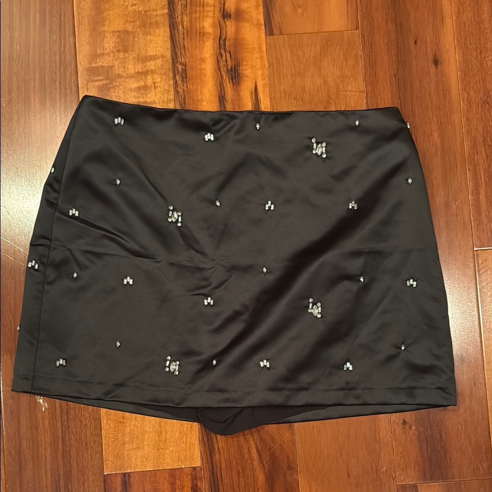 Abercrombie & Fitch Black Embellished Mini Pencil Skirt